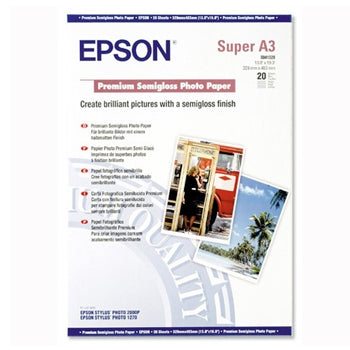 Papel 251gr A3+ Epson Fotografico Semi-Brilhante -20Fls