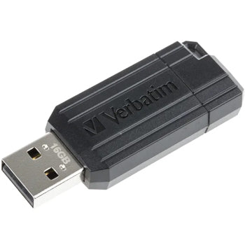 Pen Drive 16GB VERBATIM PINSTRIPE USB 2.0 Preto