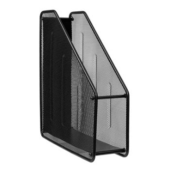 Porta Revistas em rede metálica Preto
