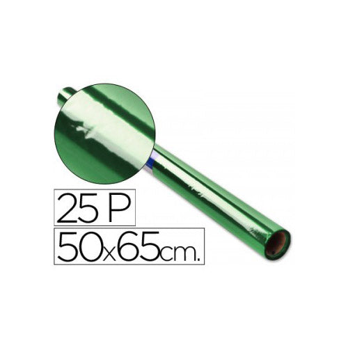 Rolo Papel Celofane Sadipal 0.50x16.25mt Verde 12501