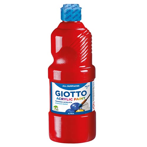 Tinta Acrílica Giotto 5337/08 Vermelho (Boião 500ml)