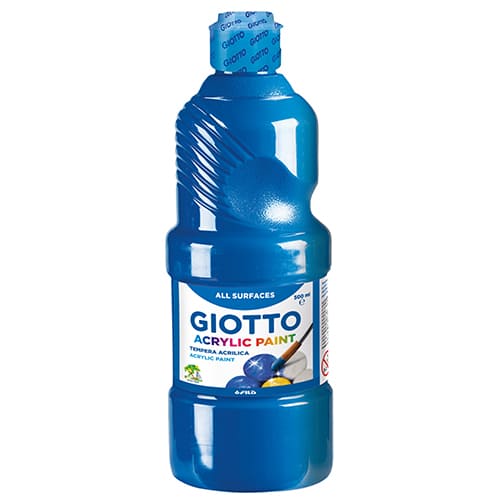 Tinta Acrílica Giotto 5337/15 Azul Cyan (Boião 500ml)