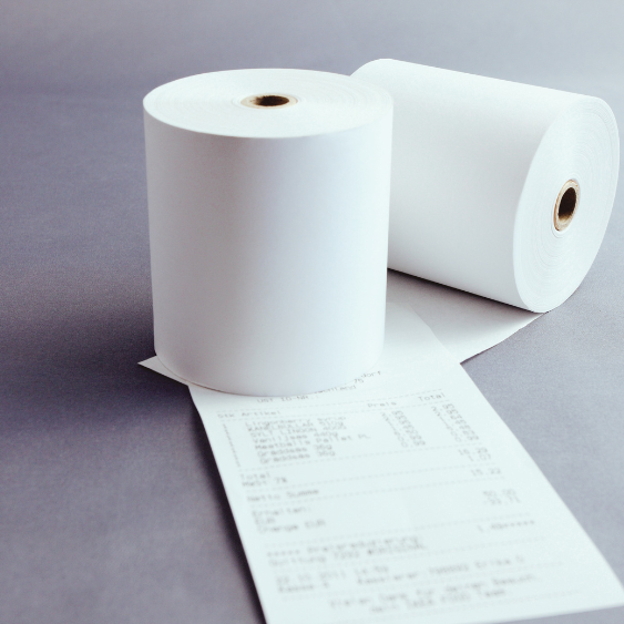 Rolos Papel e Talões de Caixa