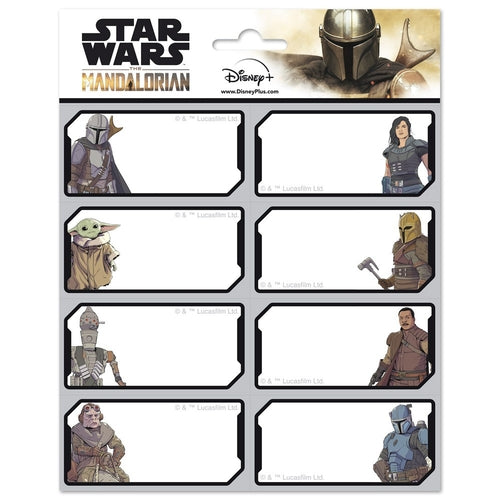 Etiquetas Erik The Mandalorian (Blister 2 Folhas, 16 Etiq.)