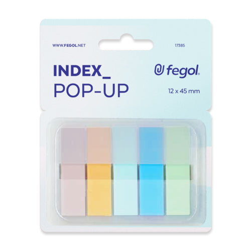 Index Aderente Pop Up Pastel