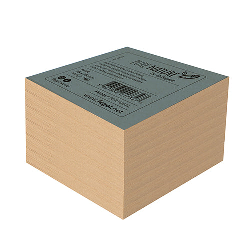 Cubo Notas Aderentes 75X75mm Eco Kraft 400 Folhas