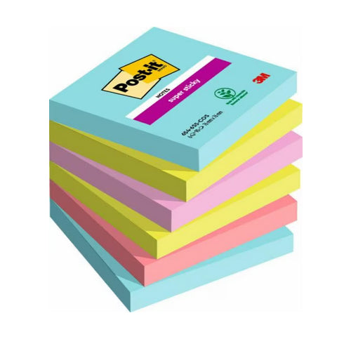 Notas Aderentes Post-It 76X76mm Cosmic Super Sticky