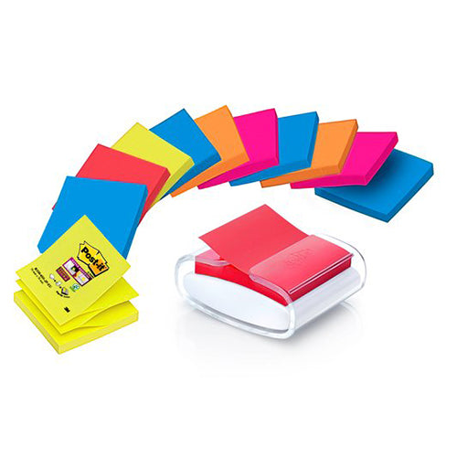 Dispensador 3M Post-It Zig-Zag Pro Branco 12 Blocos
