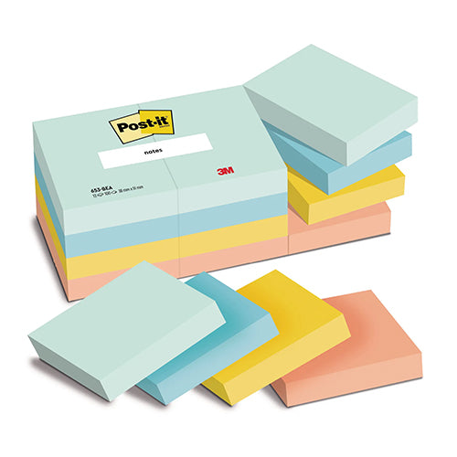 Notas Aderentes Post-It 38X51mm Beachside 653-12-BEA Pack 12