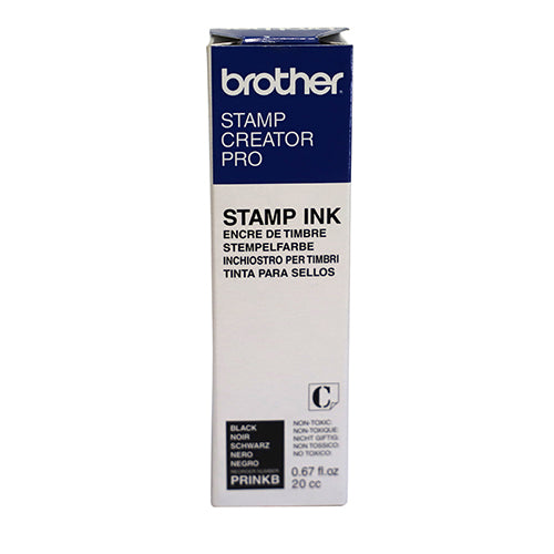 Tinta Carimbo Borracha Brother PrinkB Preta 20ml