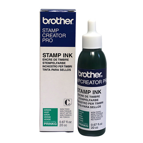 Tinta Carimbo Borracha Brother PrinkB Verde 20ml