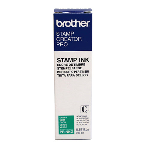 Tinta Carimbo Borracha Brother PrinkB Verde 20ml