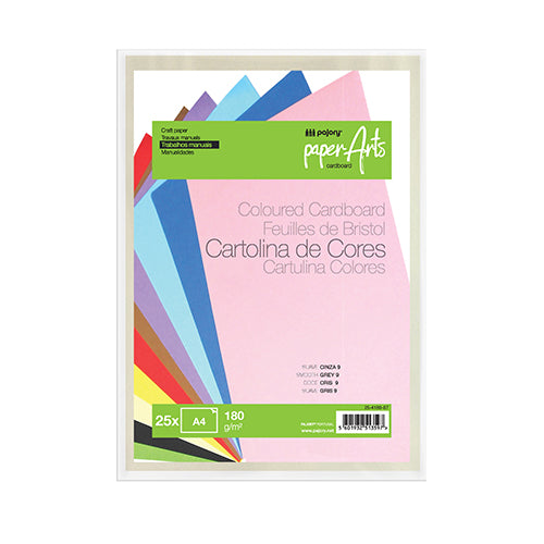 Pack 25 Cartolinas A4 180gr Cinza