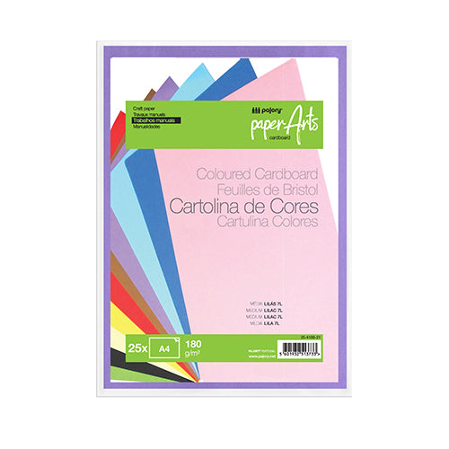 Pack 25 Cartolinas A4 180gr Lilás