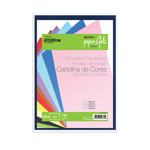 Pack 25 Cartolinas A4 180gr Lazuli