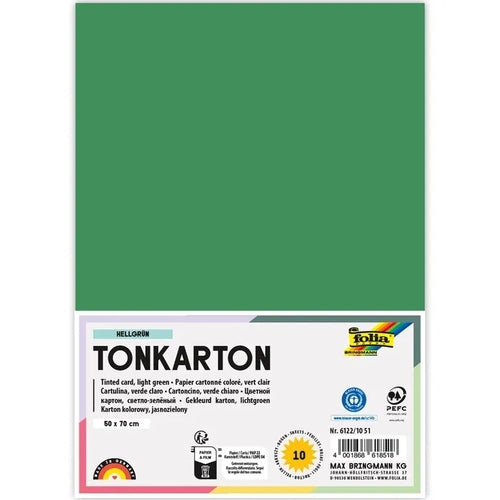 Cartolinas 50X70cm 220gr Verde Musgo 6122/10-53 Pack 10