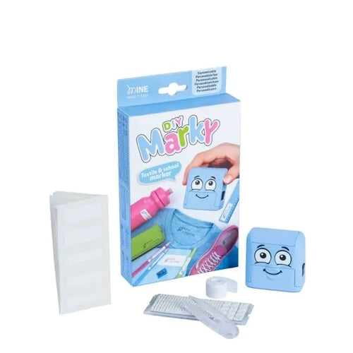 Kit Carimbo Colop Marky Diy Com Tipografia Azul 167149