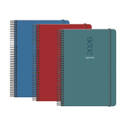 Agenda 2026 Diária Espiral Évora A5 Cores Sortidas