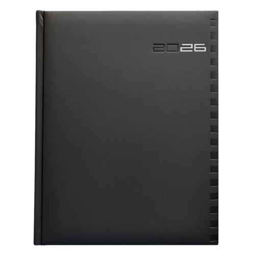 Agenda 2026 Diária Secretária Papiro Barcelona A21 15x21cm Preta