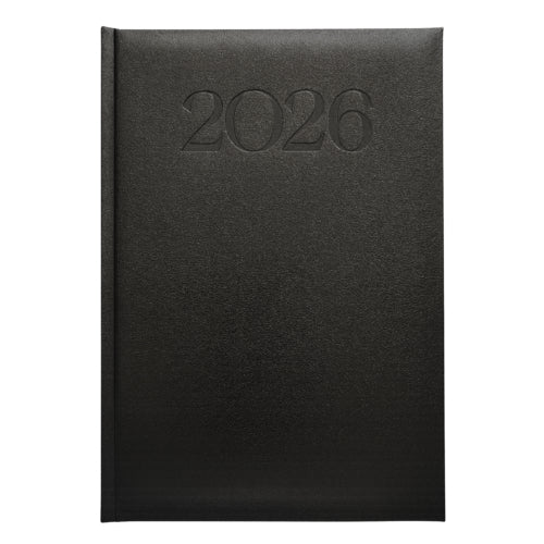 Agenda 2026 Diária Secretária Papiro Madrid A21 15x21cm Pret