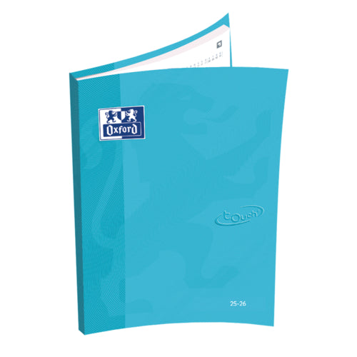 Agenda Escolar 25/26 A6 Oxford School Touch Azul Pastel