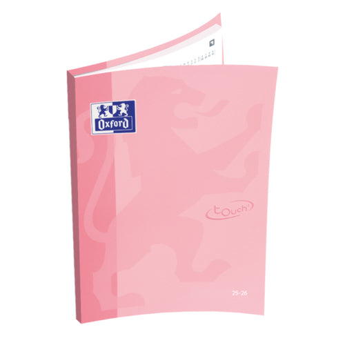 Agenda Escolar 25/26 A6 Oxford School Touch Rosa Pastel