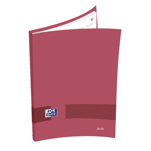 Agenda Escolar Semanal 25/26 A6 Oxford & You Vermelho