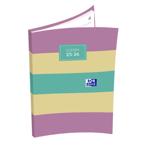Agenda Escolar 25/26 A6 Oxford Colorblock Sortido