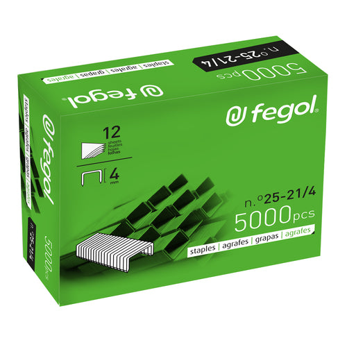 Agrafes Nº25-21/4 Fegol (71255) Cx.5000