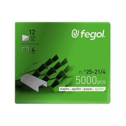 Agrafes Nº25-21/4 Fegol (71255) Cx.5000