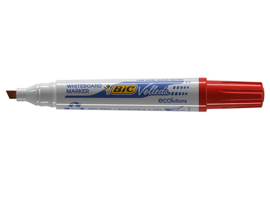 Marcador Quadro Branco Bic Velleda Verm 1751 Biselada Cx.12