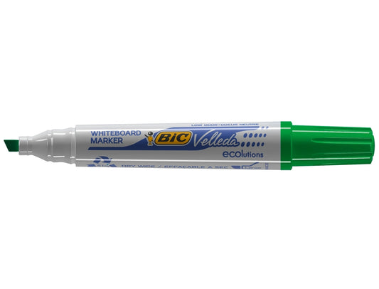 Marcador Quadro Branco Bic Velleda Verde 1751 Biselada Cx.12