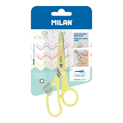 Tesoura Escolar Milan Basic Pastel 13.5cm