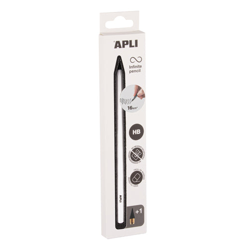 Lápis Infinito Apli HB + Recarga Branco 19830