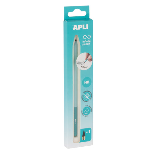 Lápis Infinito Apli HB + Recarga Nordik Azul Céu 19934