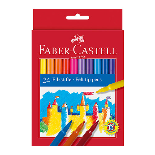 Marcadores Feltro Faber Castell 24 Cores