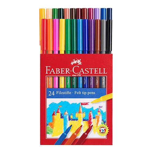 Marcadores Feltro Faber Castell 24 Cores