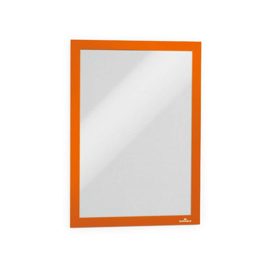Moldura Adesiva A4 Durable Duraframe 4872-09 Laranja 2un