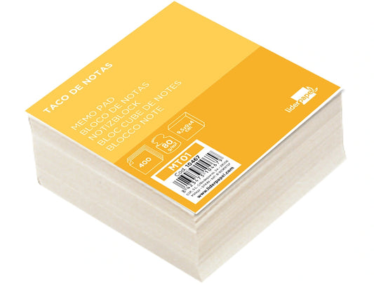 Bloco Notas Papel 95x90x40 Não Colado Branco