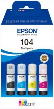 Tinteiro Original Epson 104 Pack 4 Cores C13T00P640