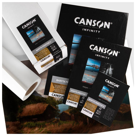 Papel A4 340g Canson Infinity Baryta Photograph Gloss 10 Fls
