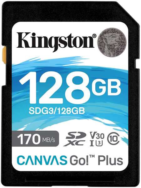 Cartão Kingston SDXC 128GB UHS-I U3 V30 Classe 10 170MB/s