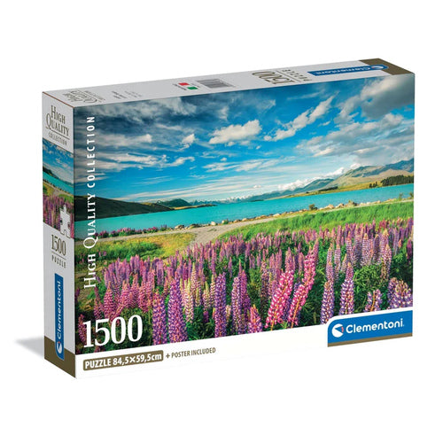 Puzzle Clementoni 1500 Peças - Lupins At Lake Tekapo