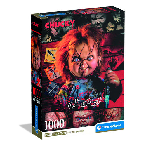 Puzzle Clementoni 1000 Peças - Chucky Horror Movie 37099
