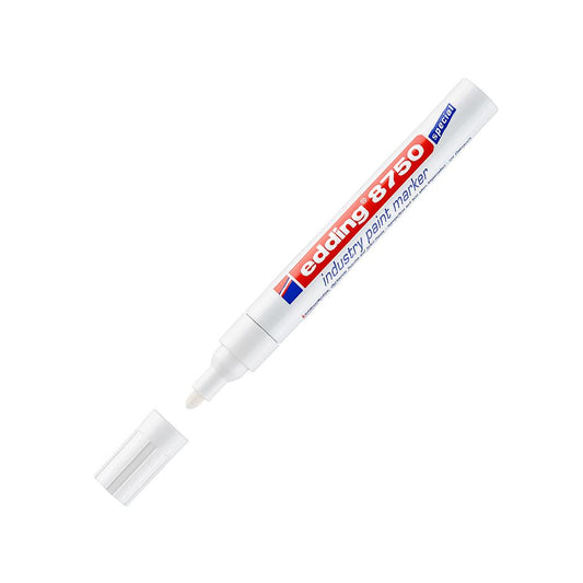 Marcador Permanente Grosso Edding 8750 2-4mm Branco