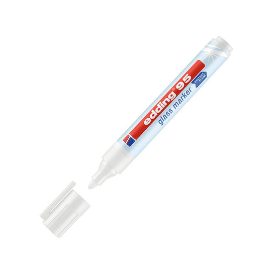 Marcador Quadros Vidro Edding 95 1,5-3mm Branco