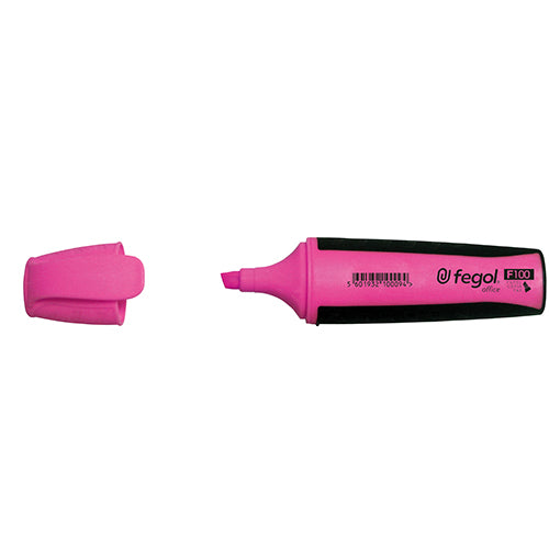 Marcador Fluorescente Rosa Fegol