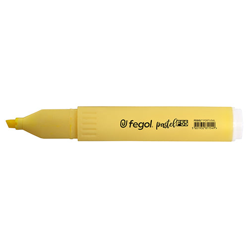 Marcador Fluorescente Amarelo Pastel