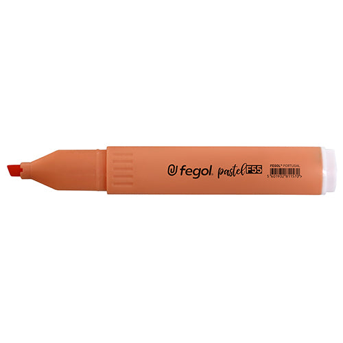 Marcador Fluorescente Laranja Pastel