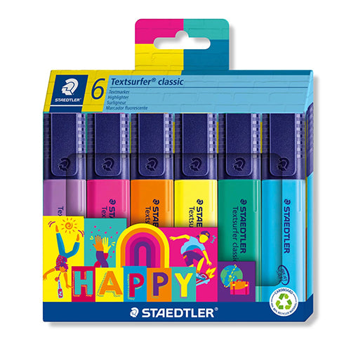 Marcadores Fluorescentes Staedtler Textsurfer Classic Happy